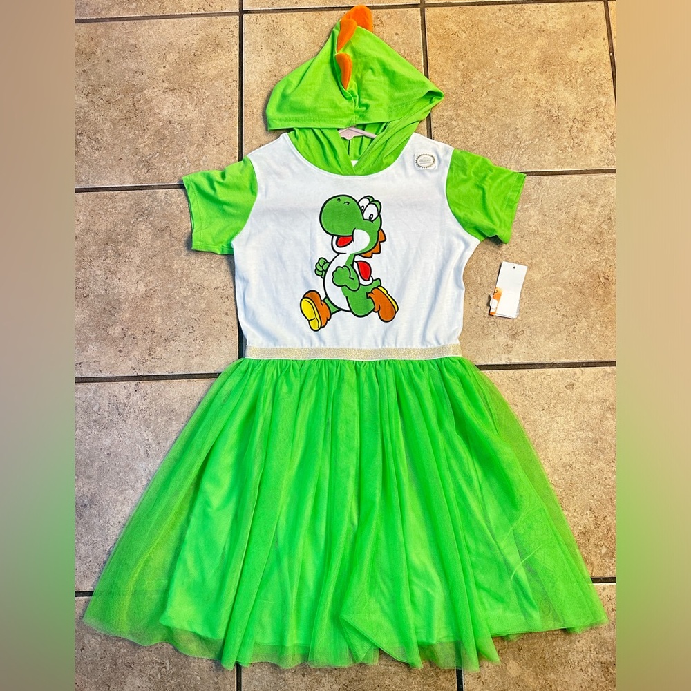 NWT Nintendo girls Yoshi cosplay dress. - Picture 3 of 5